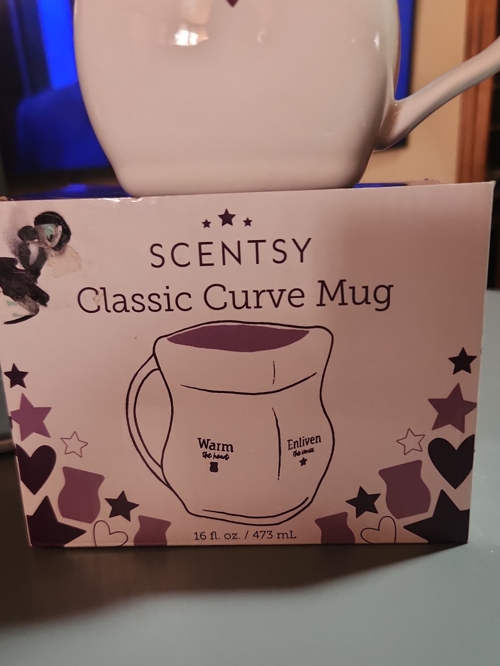 Scentsy White Classic Curve Mug